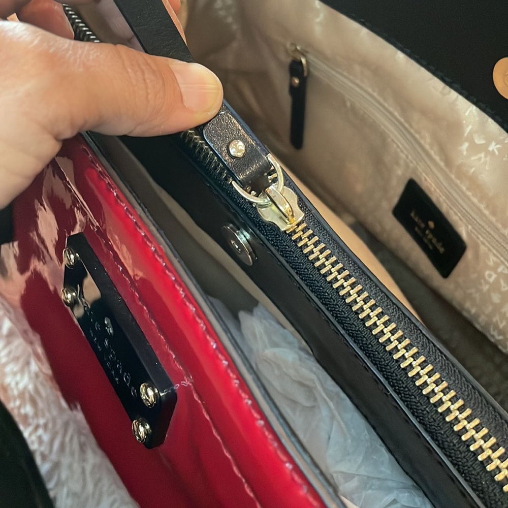 Kate Spade NY Red Patent Leather tote bag - Picture 11 of 15